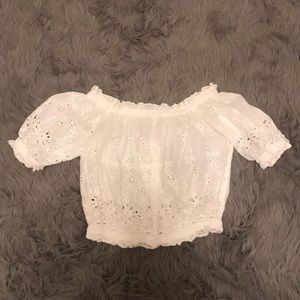 Eyelet crop top